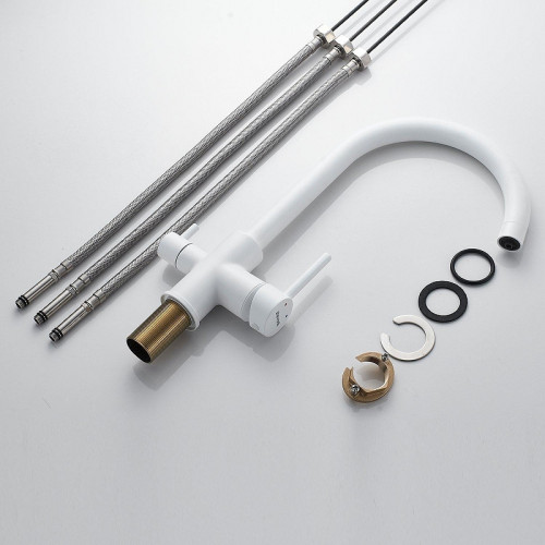 Смеситель для кухни Shevanik S128C цвет Белый