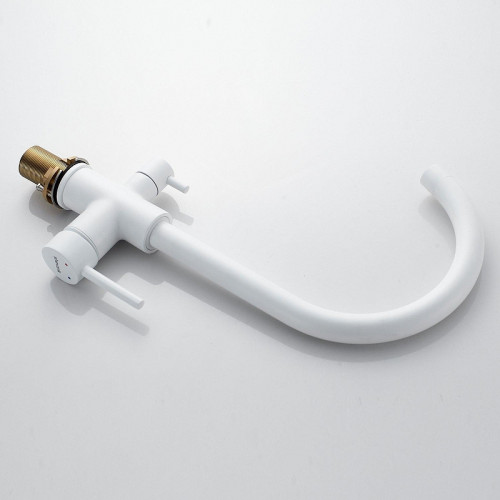 Смеситель для кухни Shevanik S128C цвет Белый