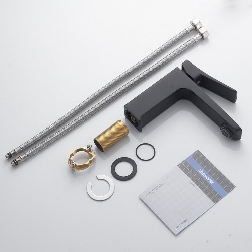 Смеситель для раковины Shevanik S4401H цвет Черный