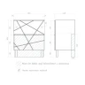 Тумба с раковиной Vigo Geometry 70 016 бетон-com цвет Бетон Белый