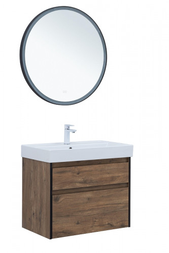 Тумба под раковину Logan Forest 75 343911 подвесная цвет Дуб рустикальный