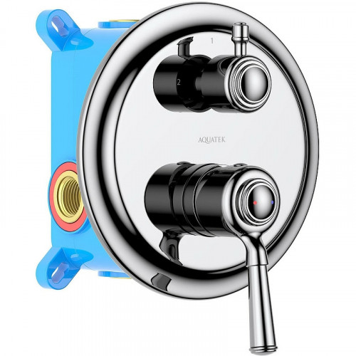 Смеситель для душа Aquatek Классик AQ1546CR Хром латунь встраиваемый