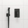 Гигиенический душ со смесителем WasserKRAFT A02041 Черный матовый латунь встраиваемый