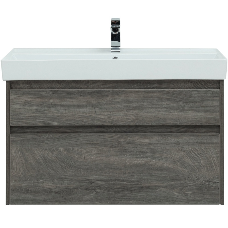 Тумба под раковину Aquanet Nova Lite 100 242582 подвесная Дуб рошелье МДФ / ЛДСП