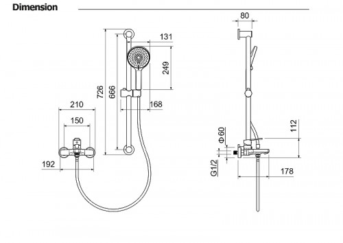 Смеситель для ванны Aquatek Лугано AQ1748BGM цвет Оружейная сталь