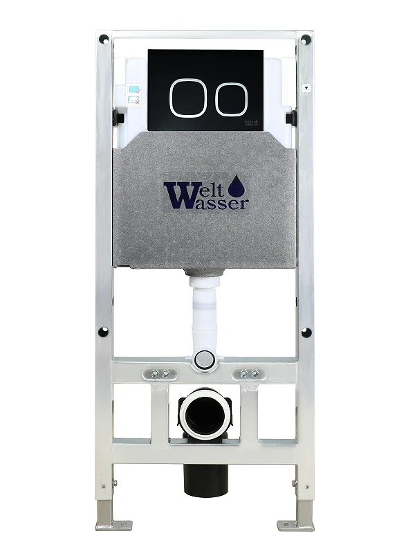 Инсталляция WeltWasser WW Amberg 506 ST BL 10000008229 с клавишей смыва цвет Черный