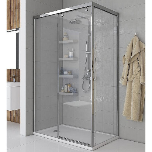 Душевой уголок Aquaton Ritsa 120x80 L 1AX001SSXX000 профиль Хром стекло прозрачное