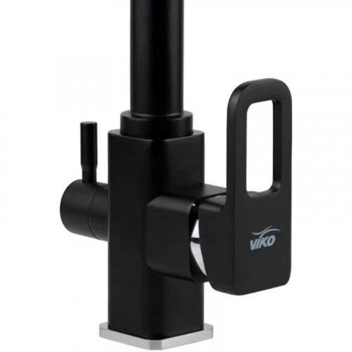 Смеситель для кухни Viko V-5702 Черный матовый латунь на столешницу