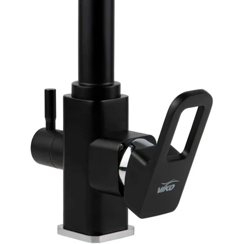 Смеситель для кухни Viko V-5702 Черный матовый латунь на столешницу