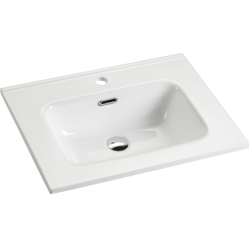 Раковина Ceramicanova Element 60 CN7001 Белая фаянс полувстраиваемая