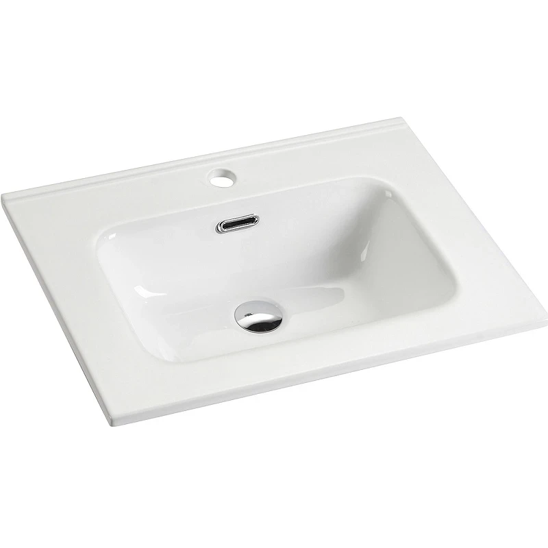 Раковина Ceramicanova Element 60 CN7001 Белая фаянс полувстраиваемая