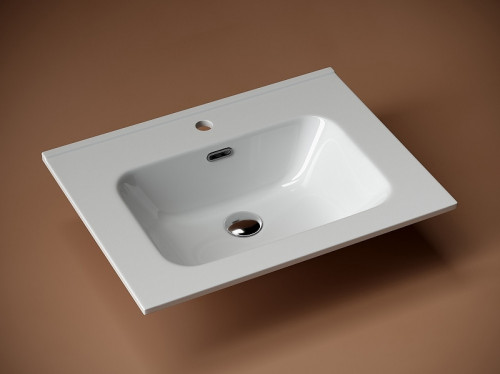 Раковина Ceramicanova Element 60 CN7001 Белая фаянс полувстраиваемая