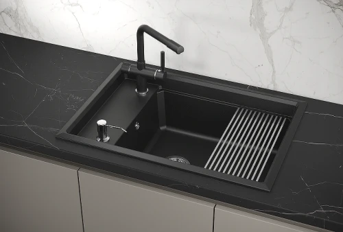 Кухонная мойка Granula Kitchen Space 73 7305 цвет Шварц