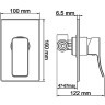 Душевая система WasserKRAFT Aller A12667WHITE Белый Хром латунь встраиваемый