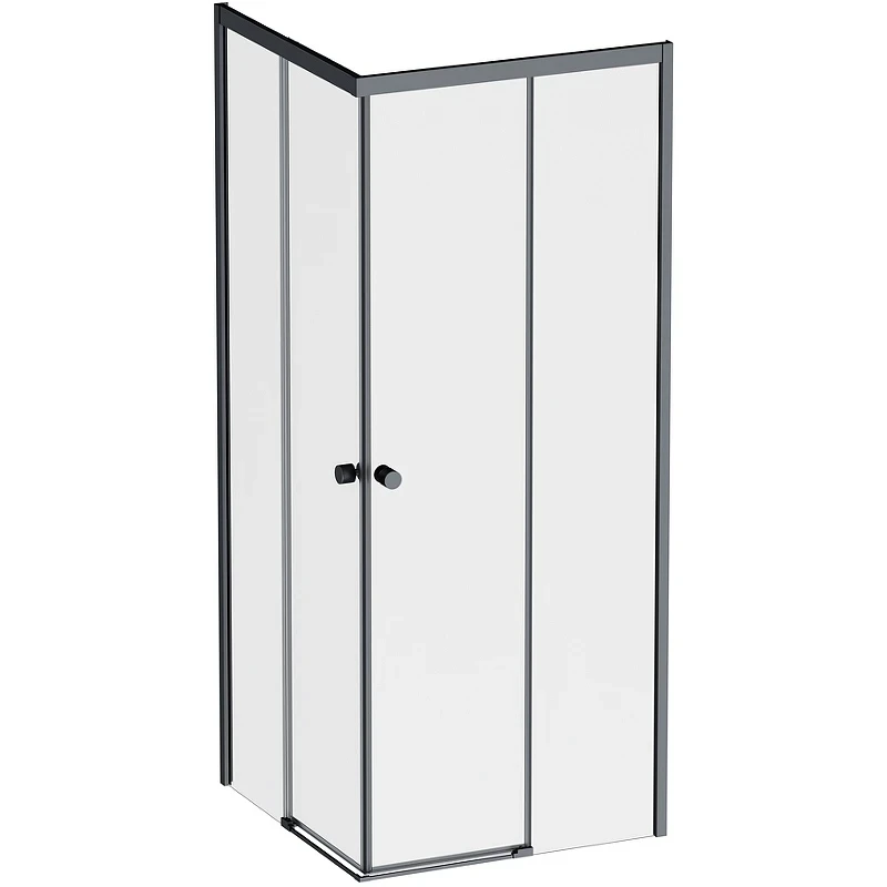 Душевой уголок AM.PM X-Joy 80х80 W94G-403-8080-BТ1К профиль Черный матовый стекло прозрачное