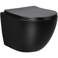 Унитаз Vincea Globo VT1-14MB подвесной Черный матовый с сиденьем Микролифт фарфор подвесной