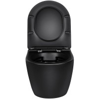 Унитаз Vincea Globo VT1-14MB подвесной Черный матовый с сиденьем Микролифт фарфор подвесной