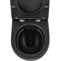 Унитаз Vincea Globo VT1-14MB подвесной Черный матовый с сиденьем Микролифт фарфор подвесной