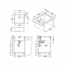 Кухонная мойка Alveus Pure 30 KMB-90 515x525 1103609 Брашированная сталь нержавеющая сталь встраиваемый