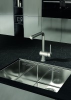Смеситель для кухни Kludi L Steel 45803F877 Сталь латунь