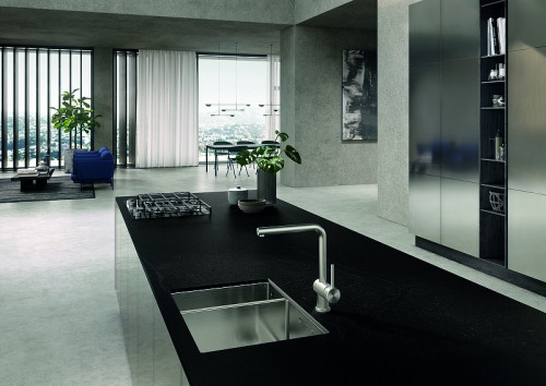 Смеситель для кухни Kludi L Steel 45803F877 Сталь латунь