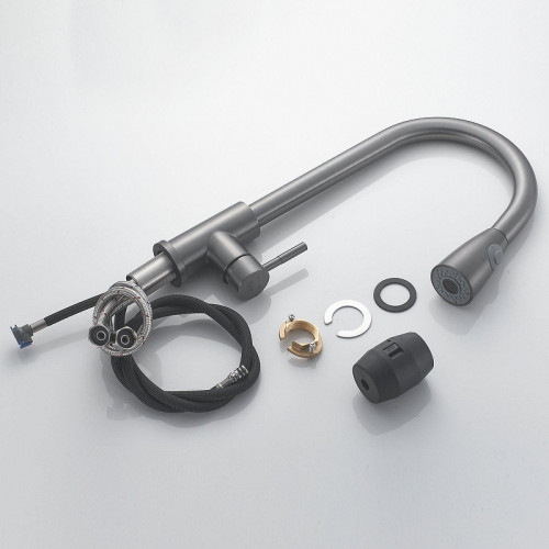 Смеситель для кухни Raffine F213T цвет Оружейная сталь