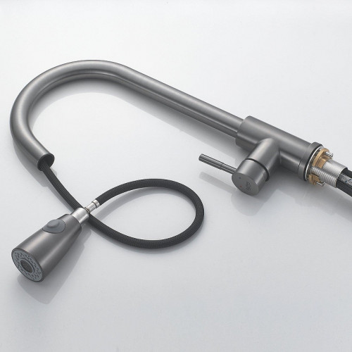 Смеситель для кухни Raffine F213T цвет Оружейная сталь