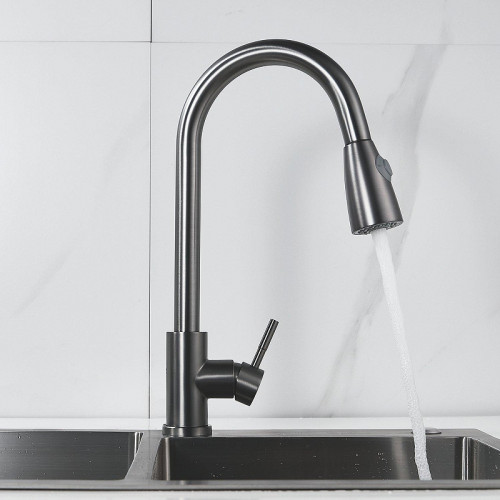 Смеситель для кухни Raffine F213T цвет Оружейная сталь