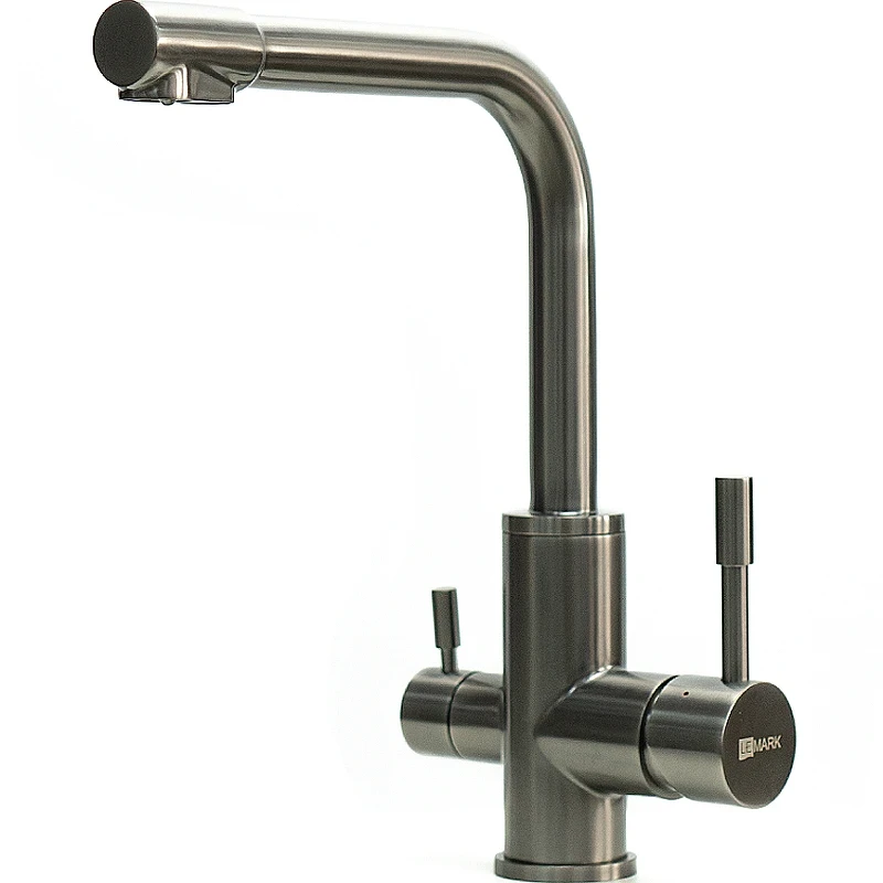 Смеситель для кухни Lemark Expert LM5061GMN Графит нержавеющая сталь
