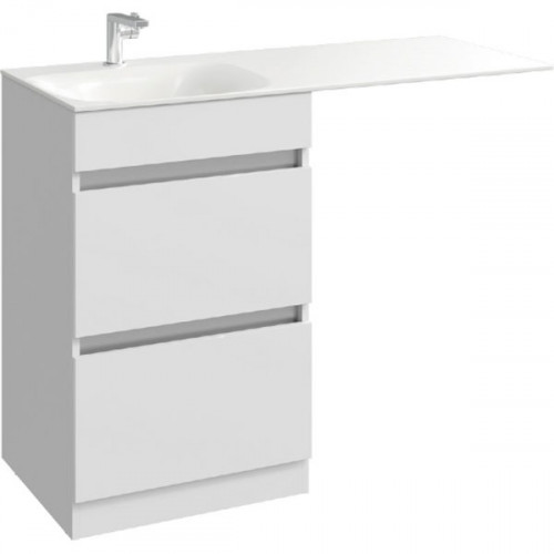 Тумба под раковину Aqwella Form 115 FOR01052 Белая МДФ / ЛДСП