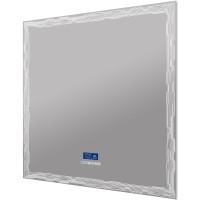 Зеркало Cezares 90 45063 с подсветкой с сенсорным выключателем Touch System, с подогревом, с радио и датчиком температуры стекло