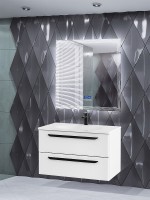 Зеркало Cezares 90 45063 с подсветкой с сенсорным выключателем Touch System, с подогревом, с радио и датчиком температуры стекло
