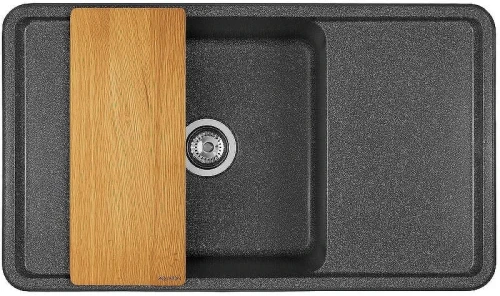 Кухонная мойка Aquaton Беллис 87 1A724832BS210 Графит