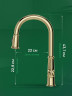 Смеситель для кухни Domaci Римини D569182CG цвет Золото