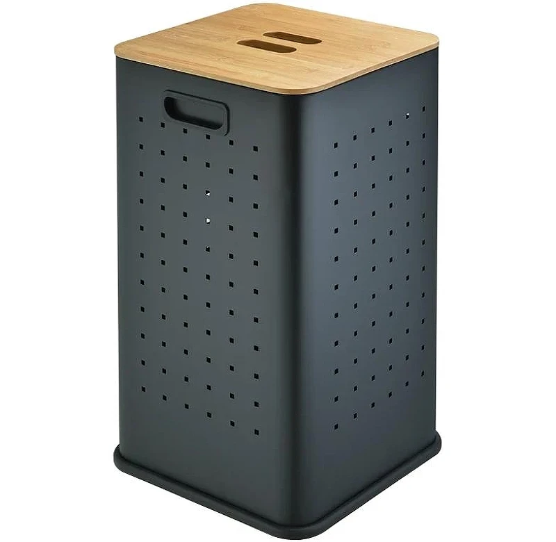 Корзина для белья WeltWasser Nansy BL 35L 10000013376 Черная матовая