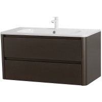 Тумба под раковину Cezares Relax 100 RELAX-1000-2C-SO-GM подвесная Оружейная сталь МДФ / ЛДСП