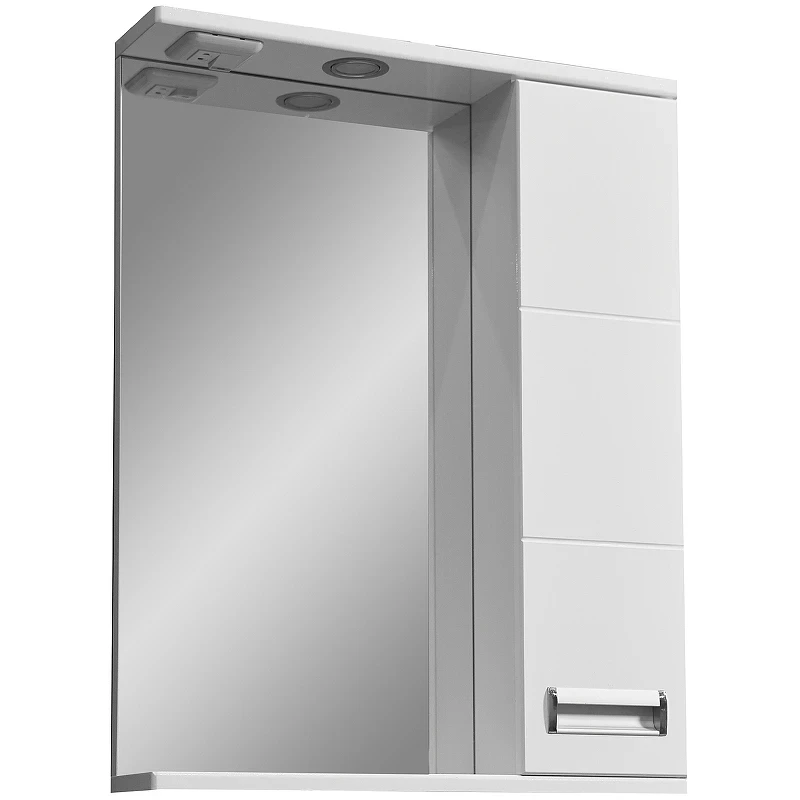 Зеркало со шкафом Stella Polar Фиора 55 SP-00000209 Белое