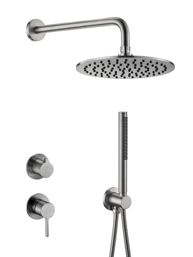Душевая система Benesque Lumiere 21014902 цвет Никель брашированный