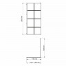 Душевая перегородка WasserKRAFT Glan 120 66W40 профиль Черный матовый стекло прозрачное