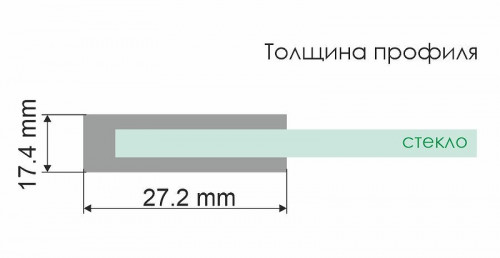 Душевая перегородка WasserKRAFT Glan 120 66W40 профиль Черный матовый стекло прозрачное