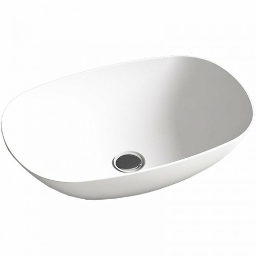 Раковина-чаша Vincea 54 VBS-6T12MW Белая матовая искусственный камень (литьевой мрамор) накладная