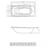 Акриловая ванна C-Bath Saturn 170x75 CBQ012001 без гидромассажа