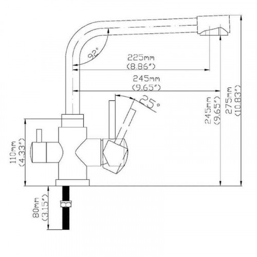 Смеситель для кухни Seaman Eco Koblenz SSN-2139B-SS цвет Нержавеющая сталь сатин