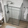 Душевой уголок Grossman Galaxy 100x100 120.K33.01.1010.42.00 профиль Графит сатин стекло прозрачное