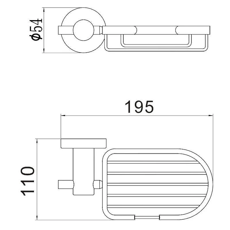 Мыльница Savol S-005632H цвет Черный