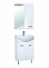 Зеркало со шкафом Bellezza Классик 60 R 4611909001010 с подсветкой Белое МДФ / ЛДСП, стекло