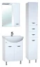 Зеркало со шкафом Bellezza Классик 60 R 4611909001010 с подсветкой Белое МДФ / ЛДСП, стекло