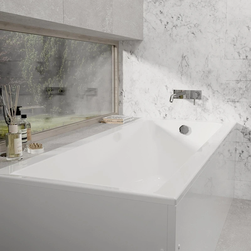 Акриловая ванна Alba Spa Marry slim 170х70 ВПРСБ0390000100 цвет Белый глянцевый