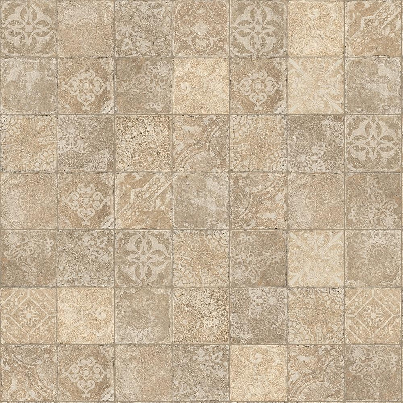 Керамогранит Isla Pomposa Dec. Mix Argilla 1006827 20х20 бежевый для кухни Италия