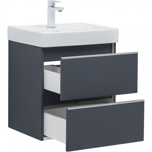 Тумба под раковину Aquanet Вега 50 329588 подвесная Маренго МДФ / ЛДСП